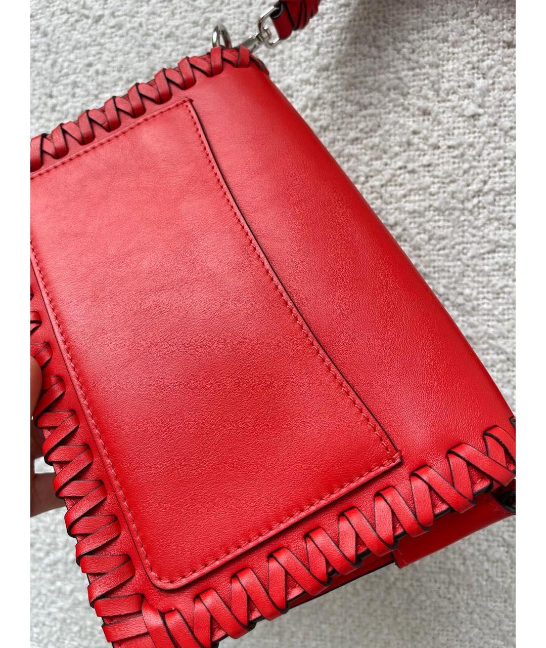 ETRO Красная кожаная сумка тоут, фото 2