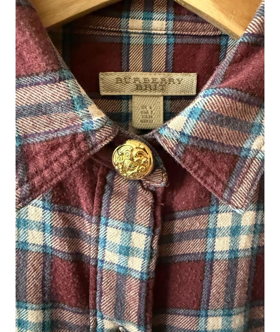 BURBERRY Мульти хлопковая рубашка, фото 3