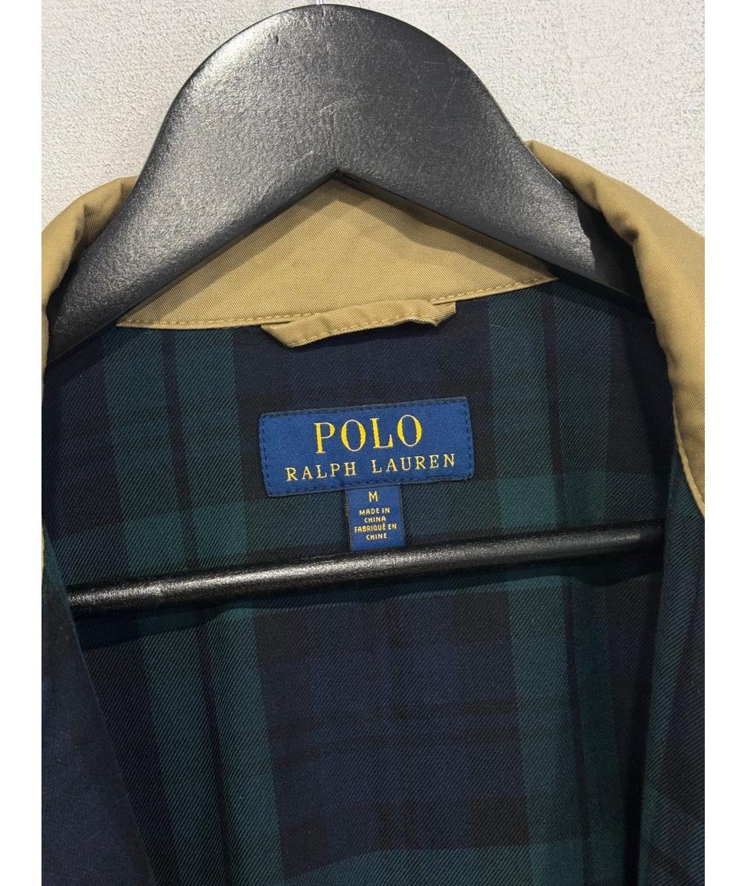 POLO RALPH LAUREN Бежевая хлопковая куртка, фото 2