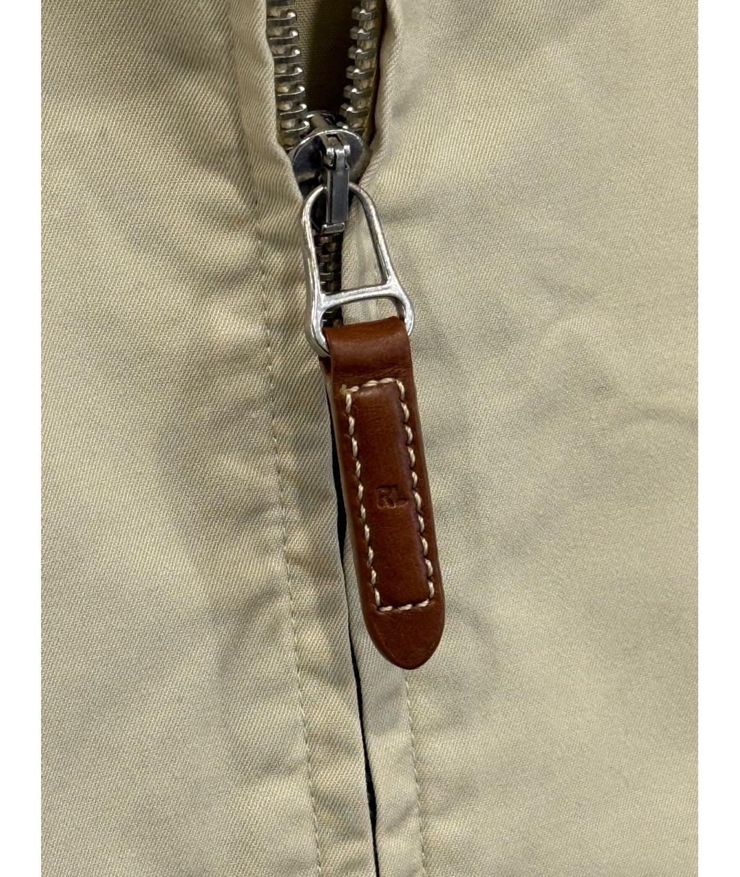 POLO RALPH LAUREN Бежевая хлопковая куртка, фото 4