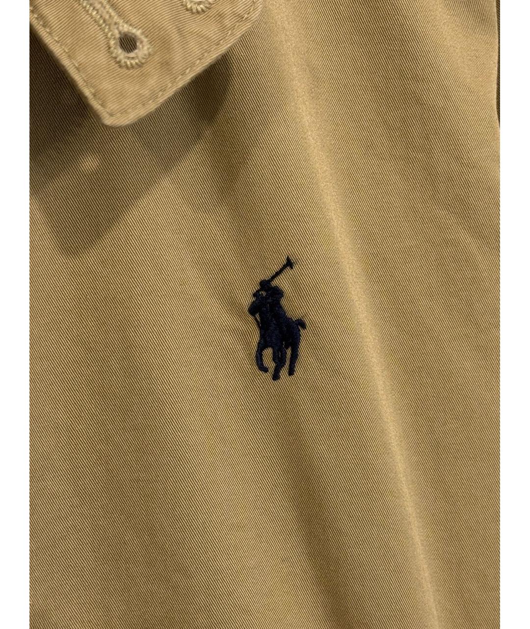 POLO RALPH LAUREN Бежевая хлопковая куртка, фото 4