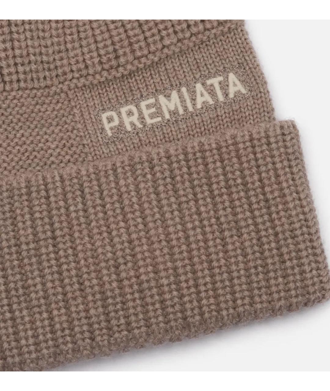 PREMIATA Бежевая шерстяная шапка, фото 2
