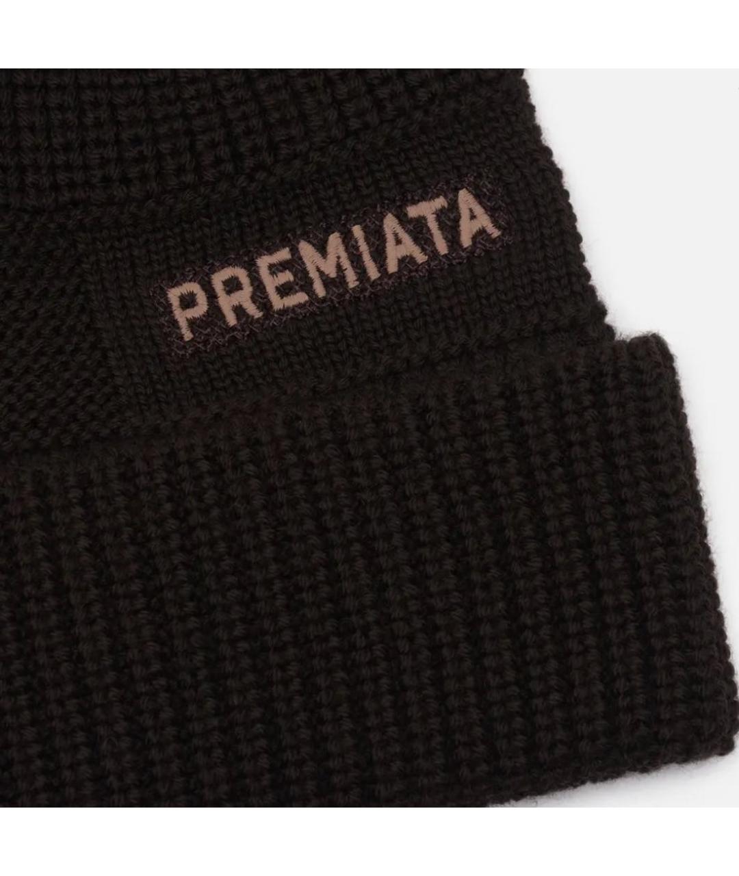 PREMIATA Коричневая шерстяная шапка, фото 2