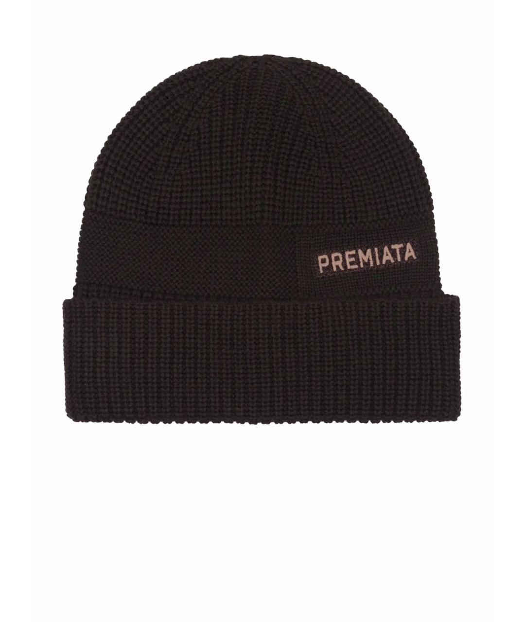 PREMIATA Коричневая шерстяная шапка, фото 1