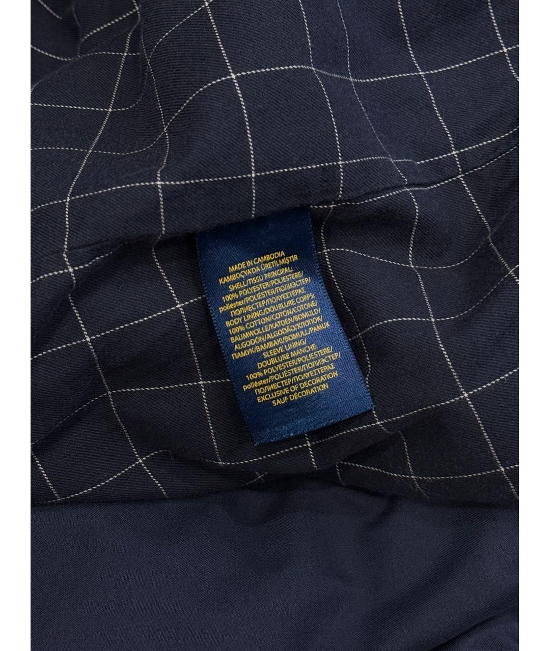 POLO RALPH LAUREN Темно-синяя полиэстеровая куртка, фото 6