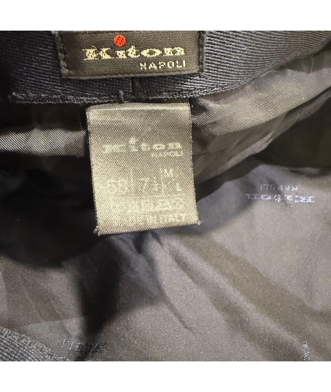 KITON Темно-синяя шерстяная кепка/бейсболка, фото 7