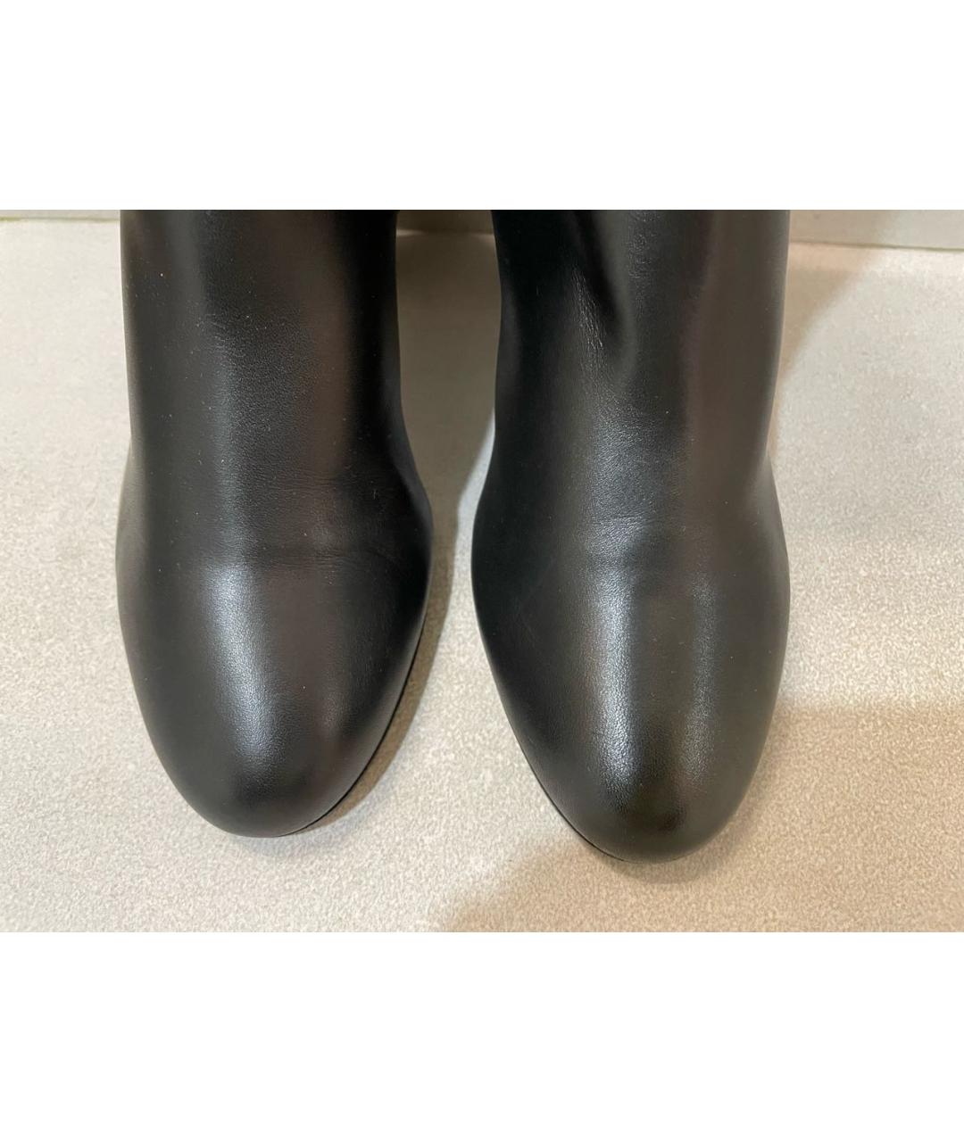 HERMES Черные кожаные ботильоны, фото 5