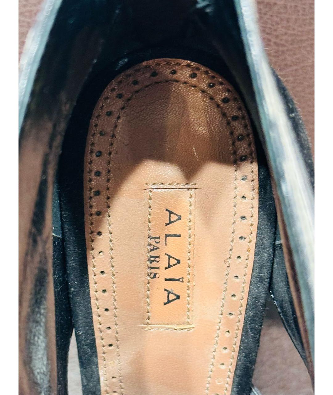 ALAIA Черные ботильоны из экзотической кожи, фото 7