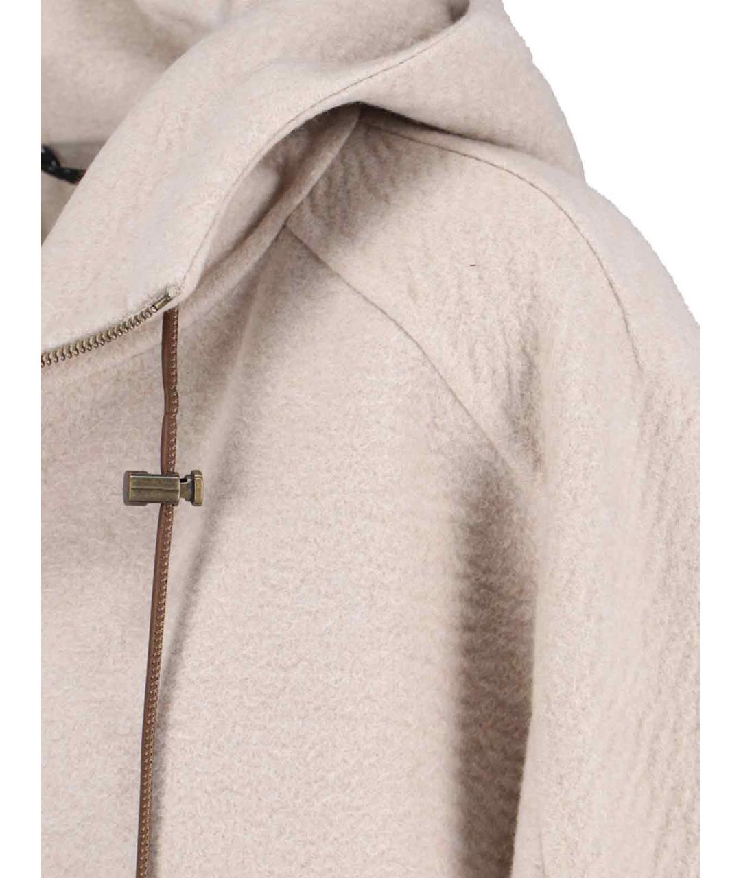 MAX MARA Бежевое шерстяное пальто, фото 3