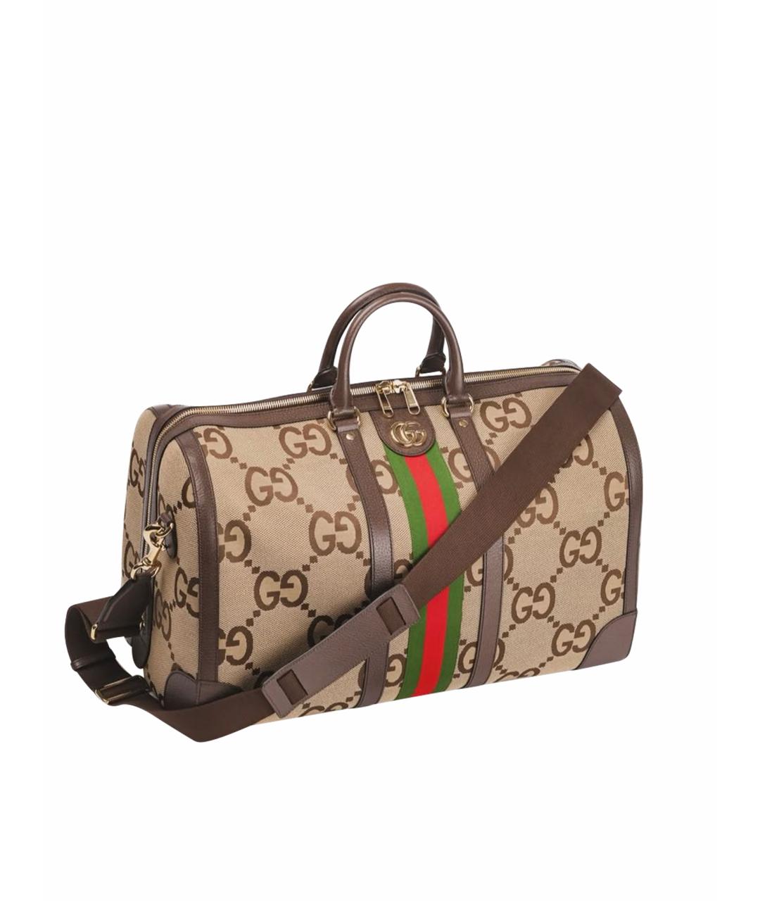 GUCCI Кожаная дорожная/спортивная сумка, фото 1