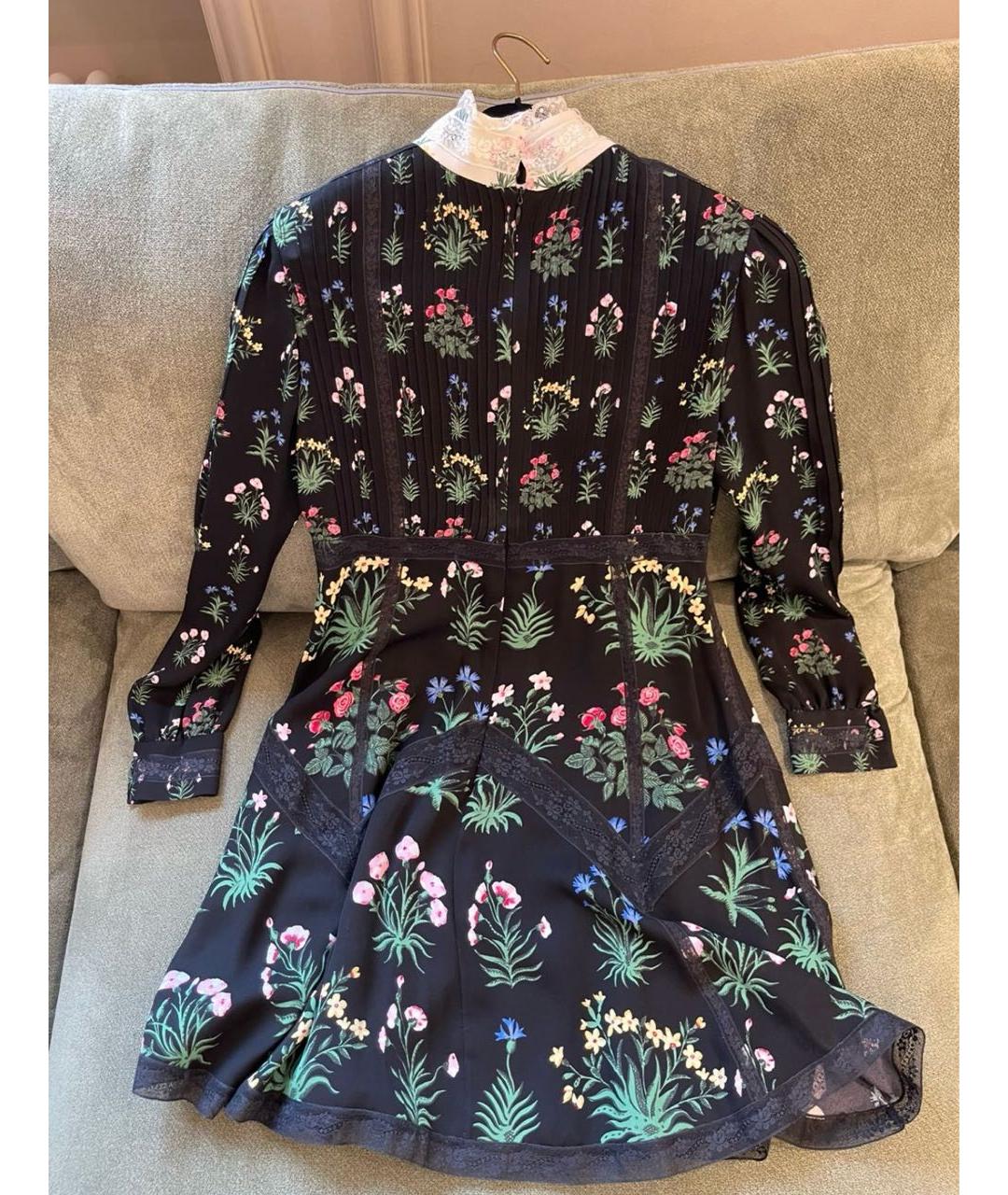 VALENTINO Черное шелковое коктейльное платье, фото 3