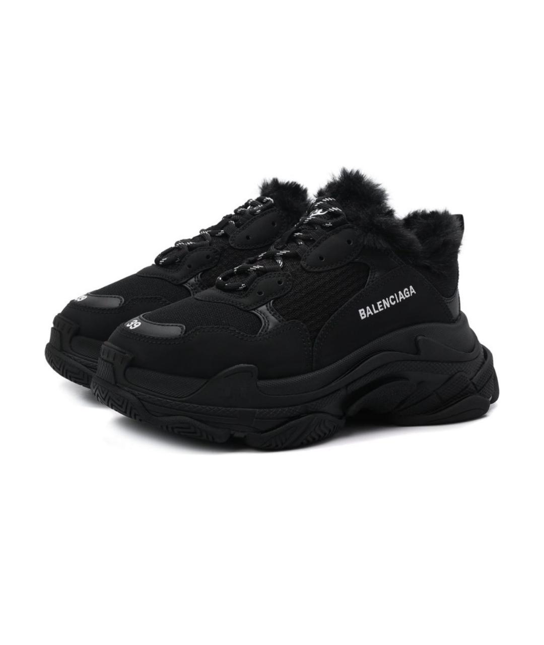 BALENCIAGA Черные кроссовки, фото 3