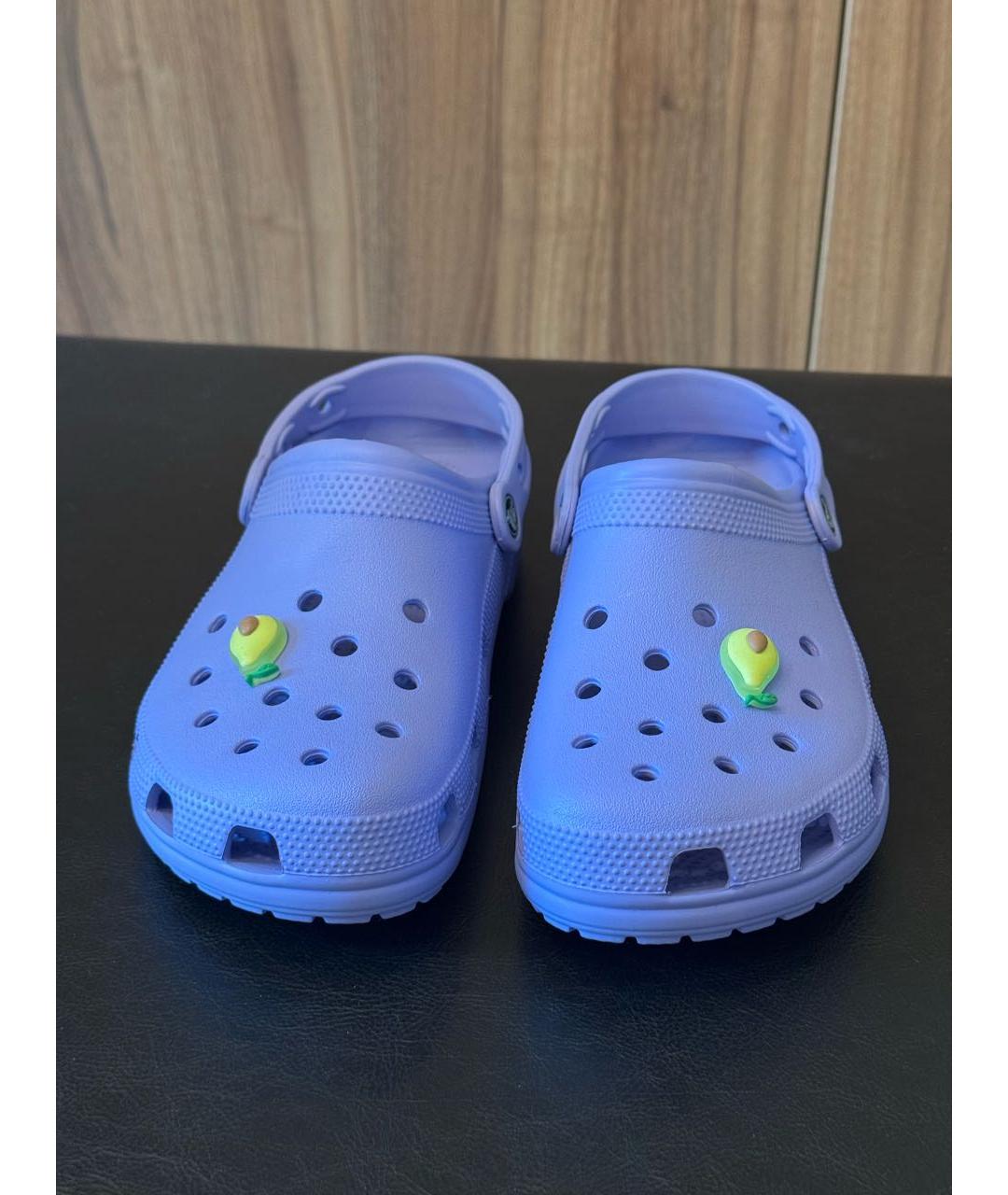 CROCS Фиолетовые резиновые сабо, фото 2