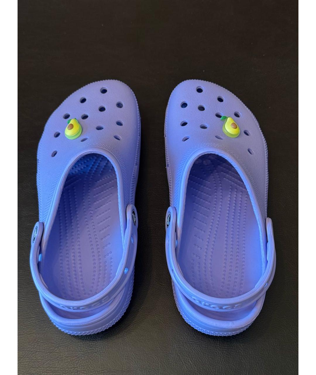CROCS Фиолетовые резиновые сабо, фото 3