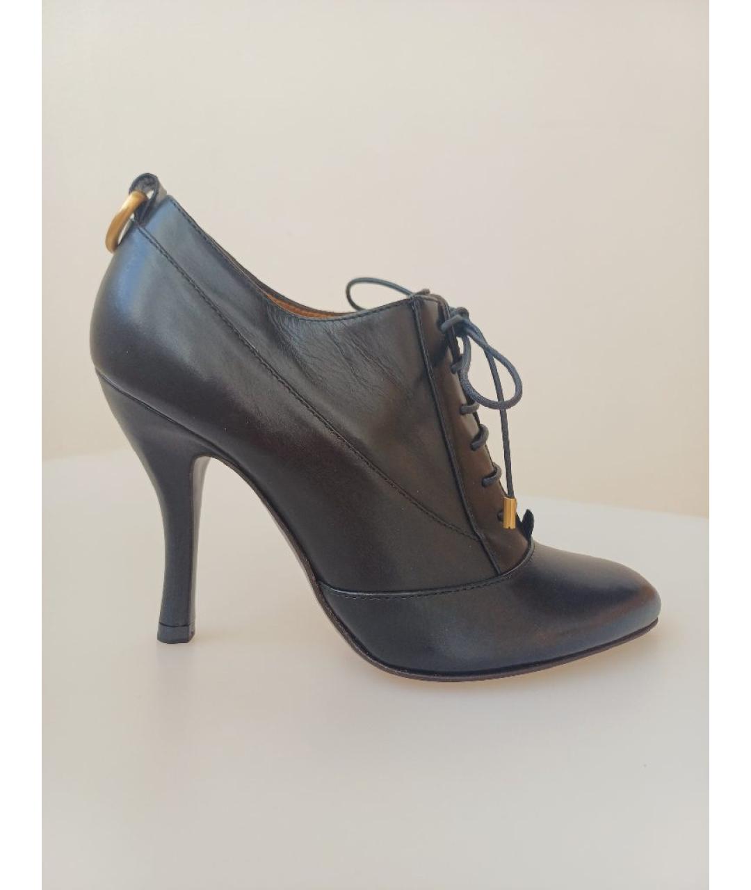 BALLY Черные кожаные ботильоны, фото 9