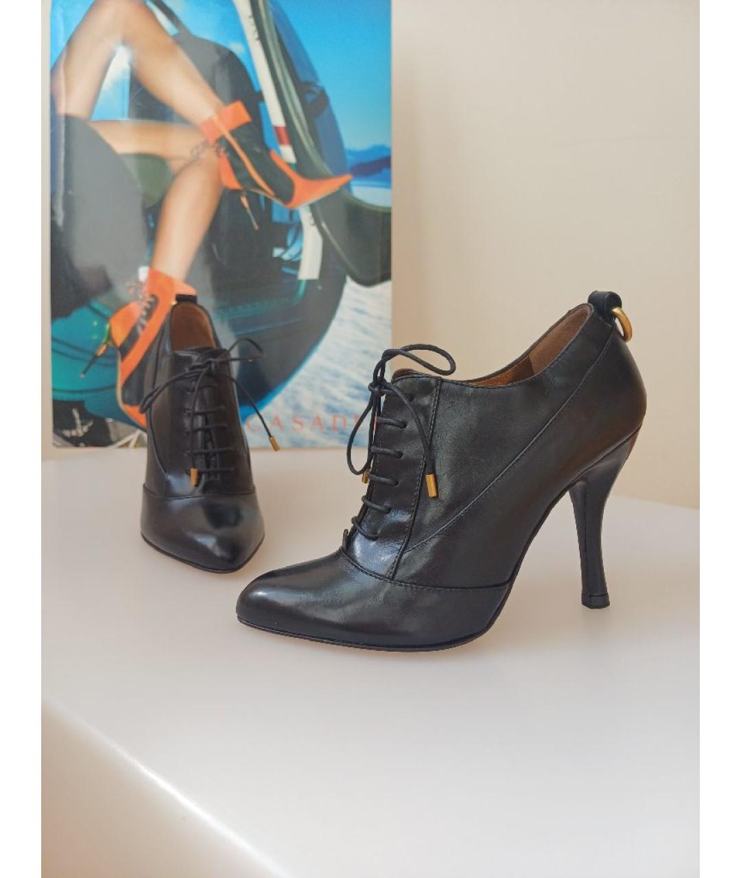 BALLY Черные кожаные ботильоны, фото 3
