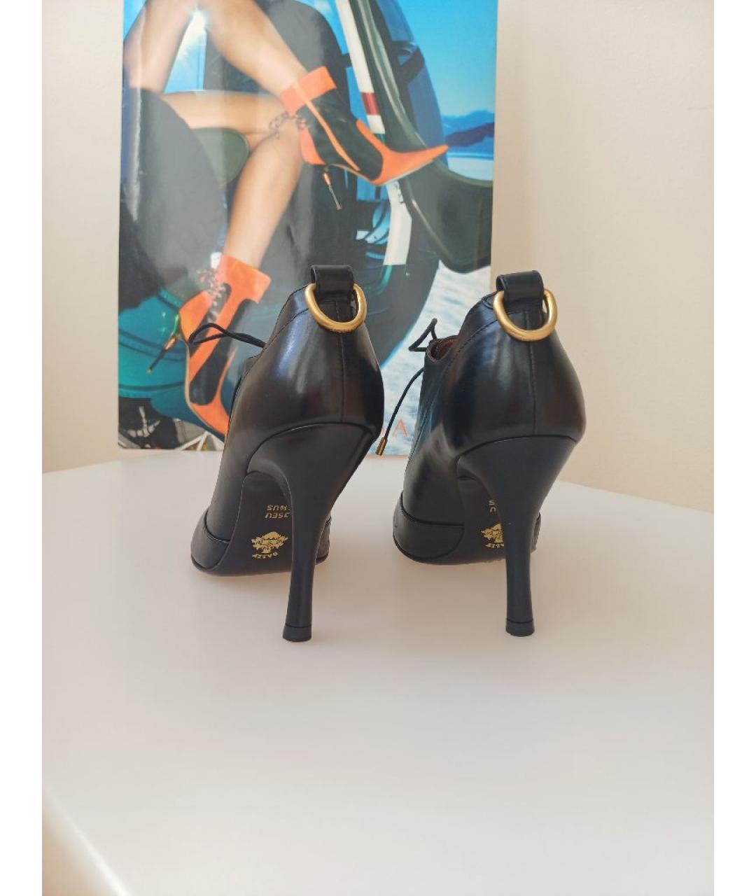 BALLY Черные кожаные ботильоны, фото 7