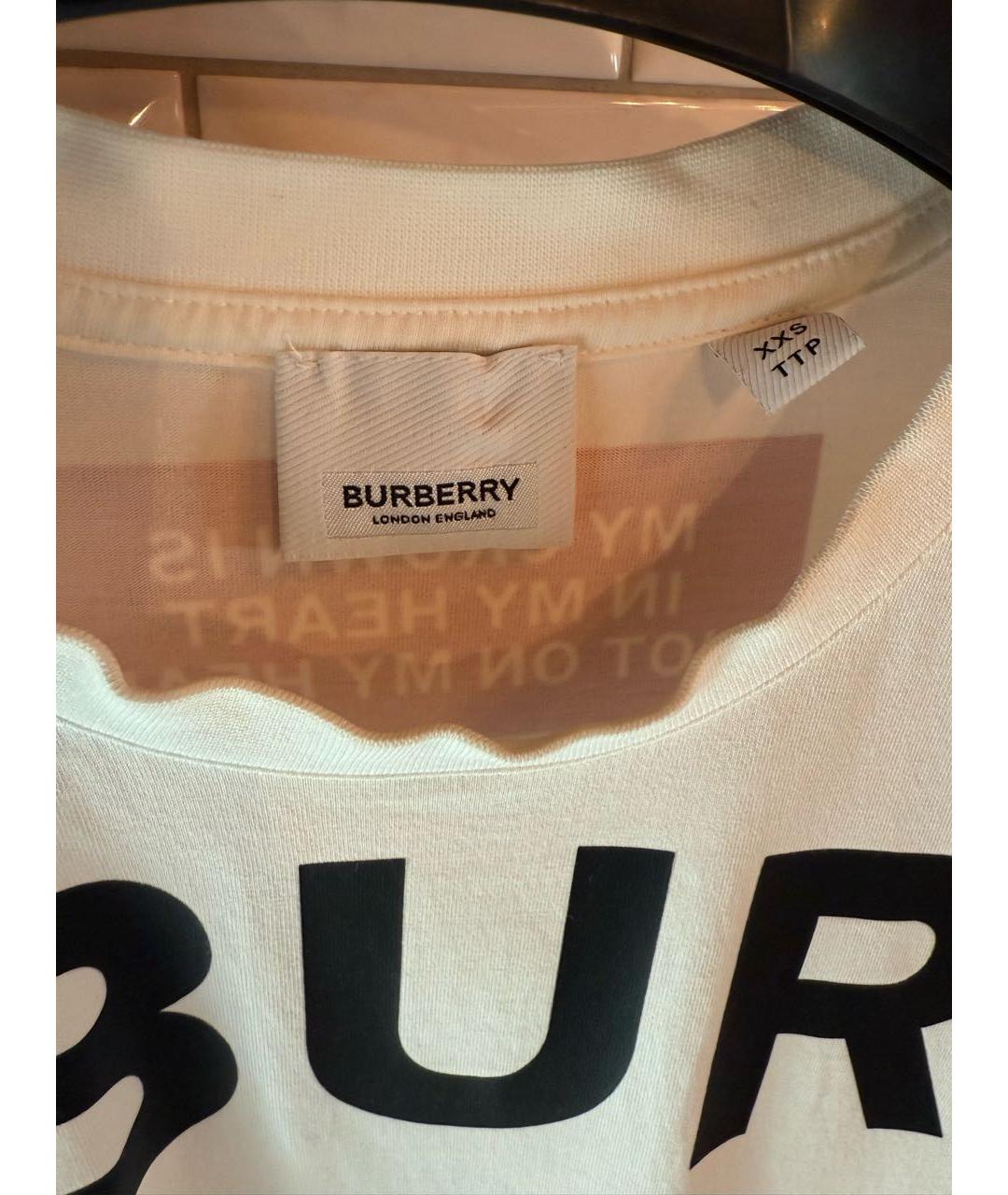 BURBERRY Белая футболка, фото 7