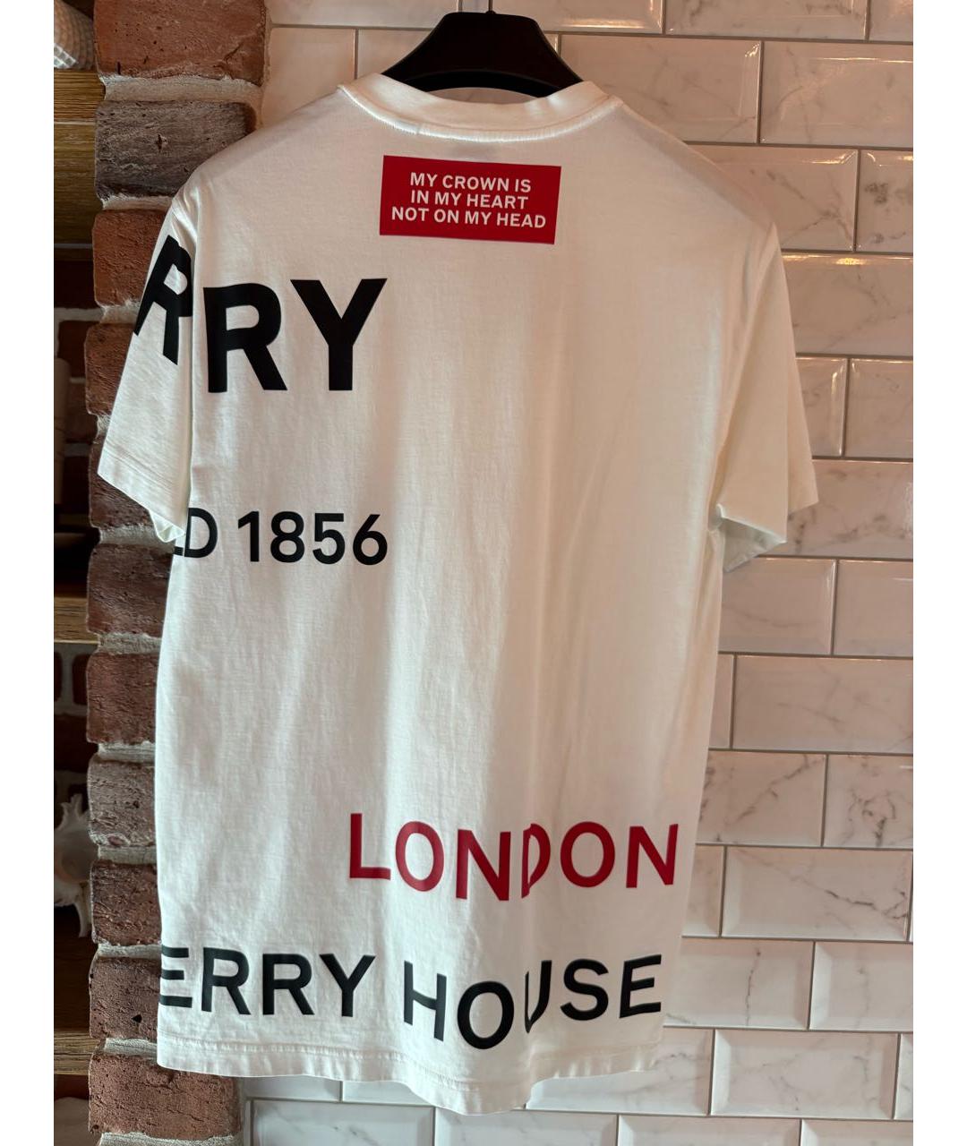 BURBERRY Белая футболка, фото 2