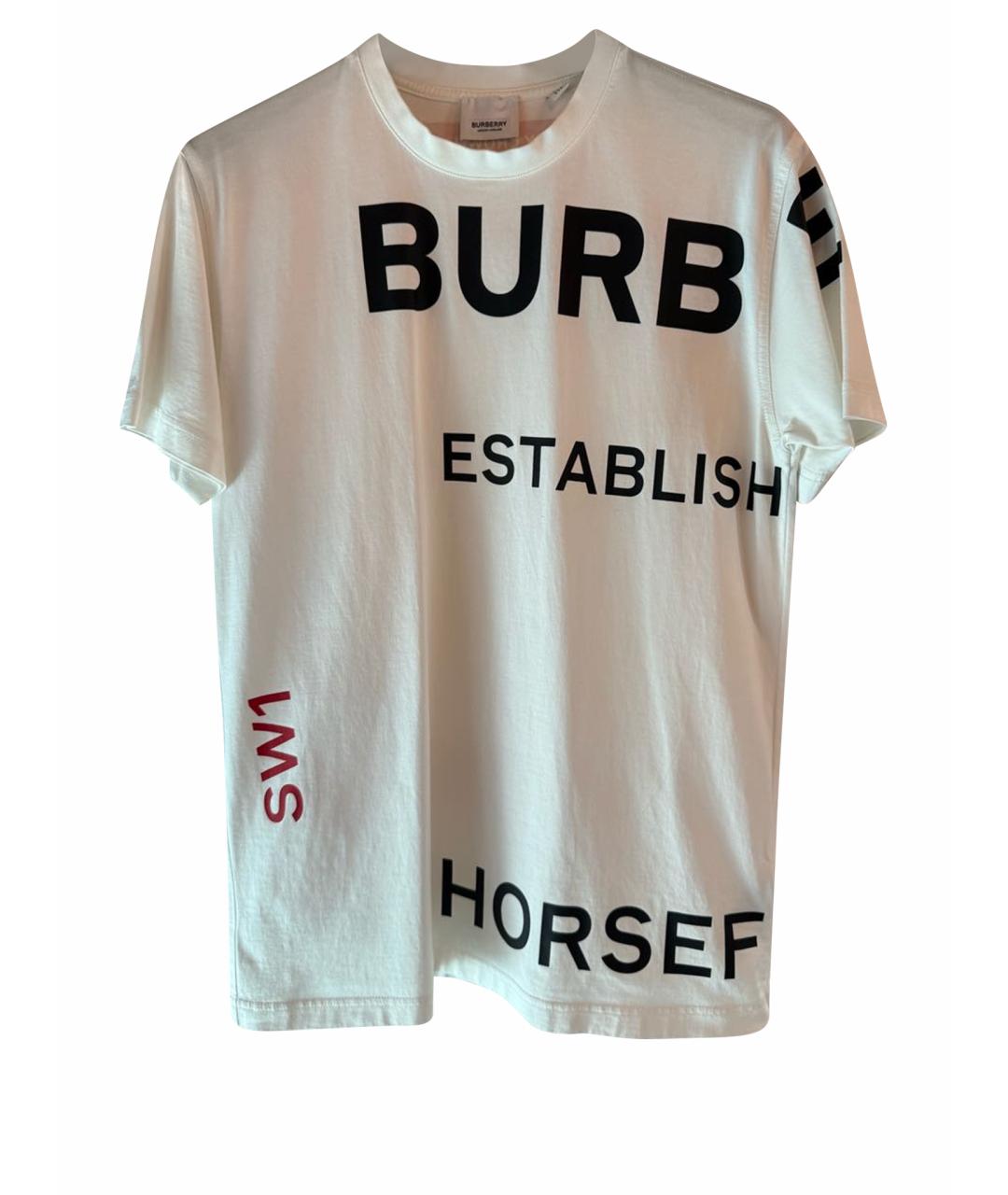 BURBERRY Белая футболка, фото 1