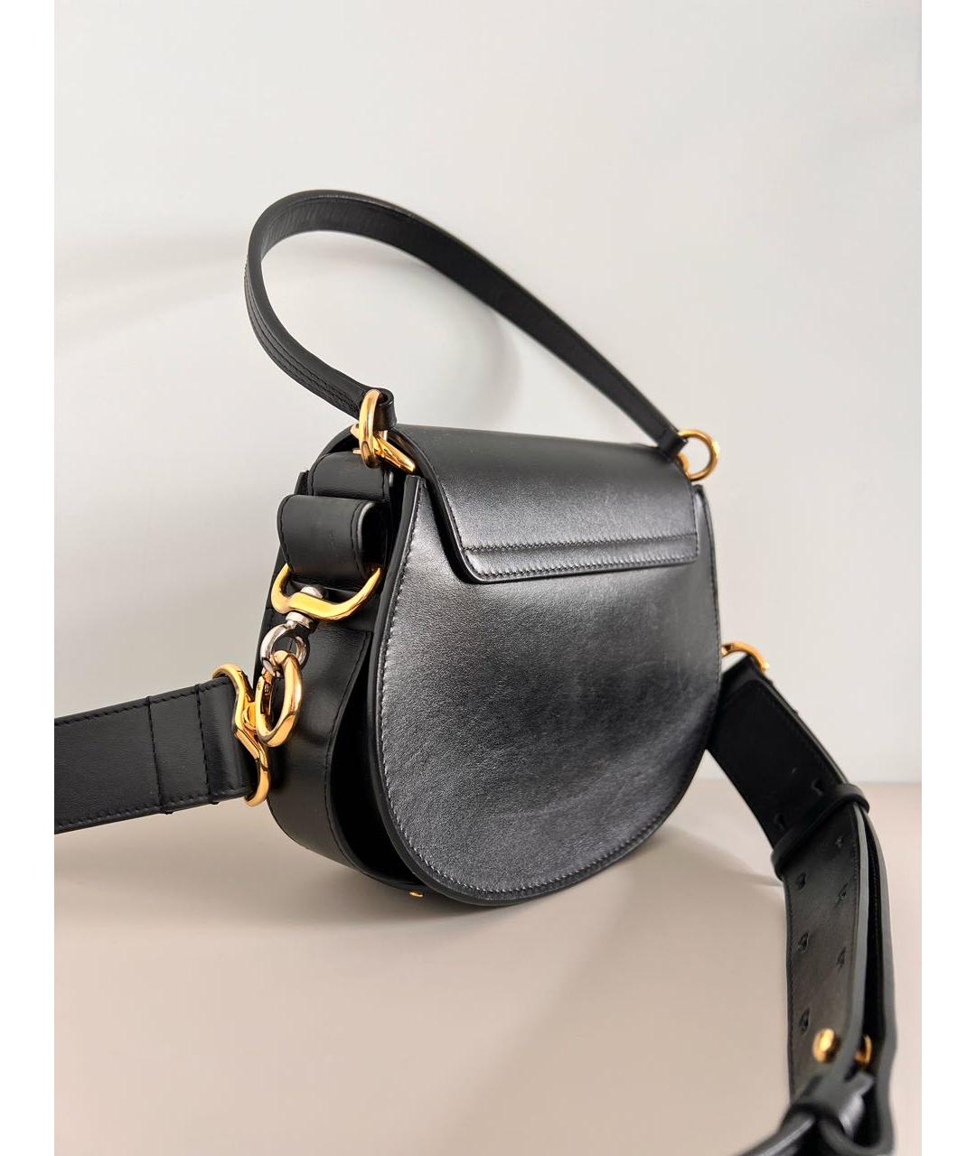 CHLOE Черная кожаная сумка через плечо, фото 7