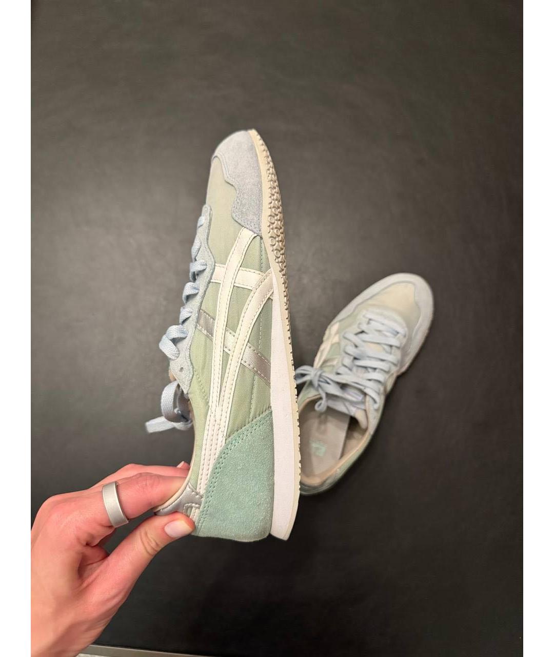 ONITSUKA TIGER Голубые текстильные кроссовки, фото 6