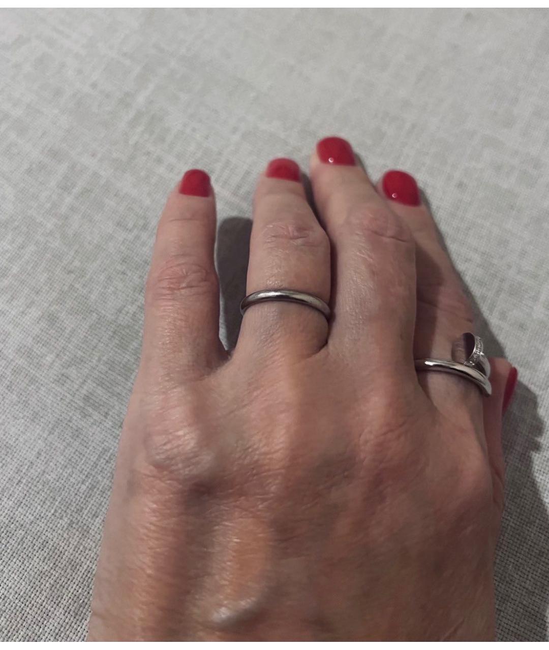 CARTIER Серебряное платиновое кольцо, фото 6