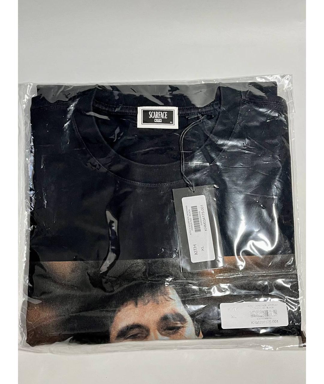 KITH Черная хлопковая футболка, фото 2