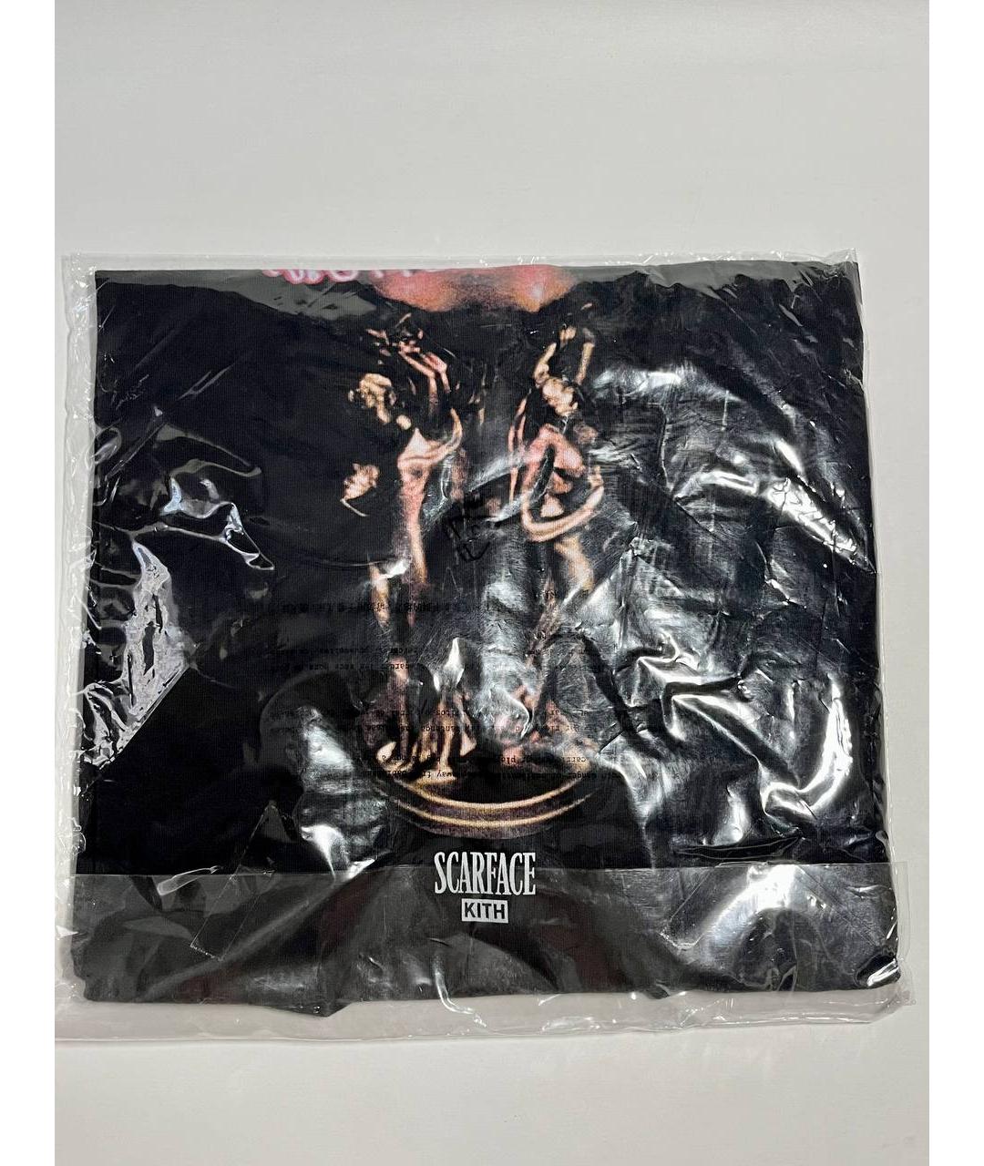 KITH Черная хлопковая футболка, фото 4
