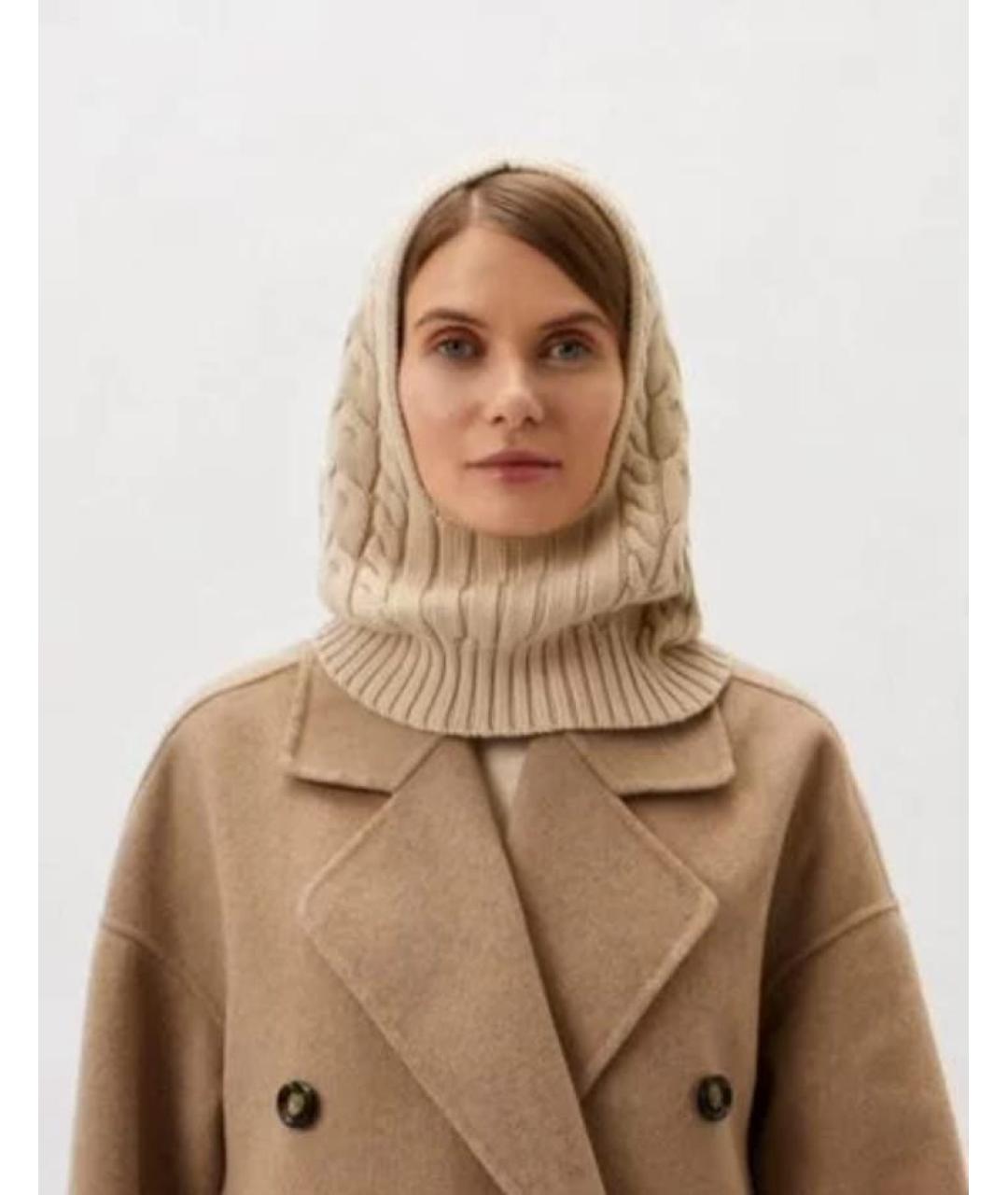 MAX MARA Коричневая шерстяная повязка на голову, фото 3