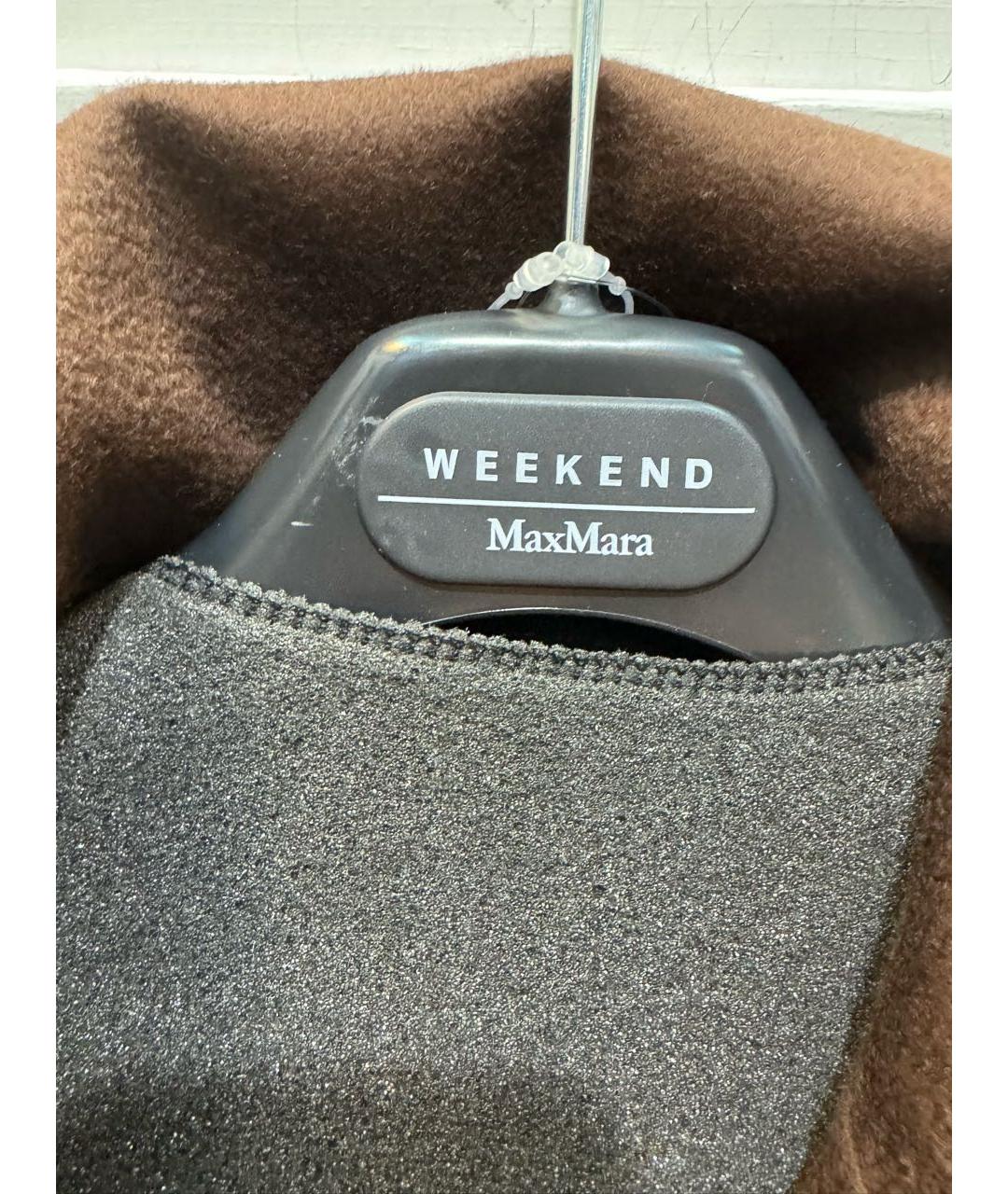 'S MAX MARA Коричневое шерстяное пальто, фото 4