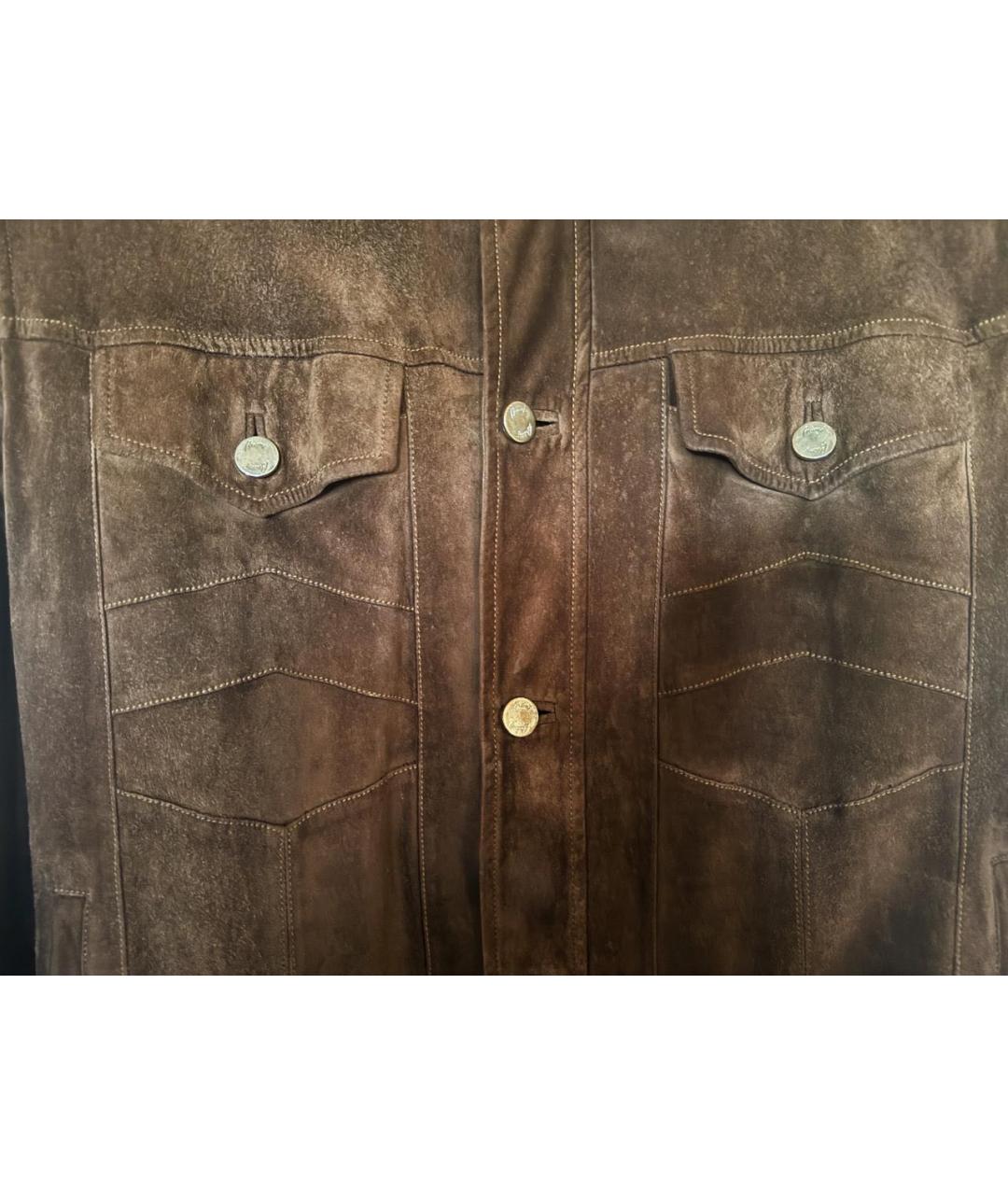 BRIONI Коричневая замшевая куртка, фото 4