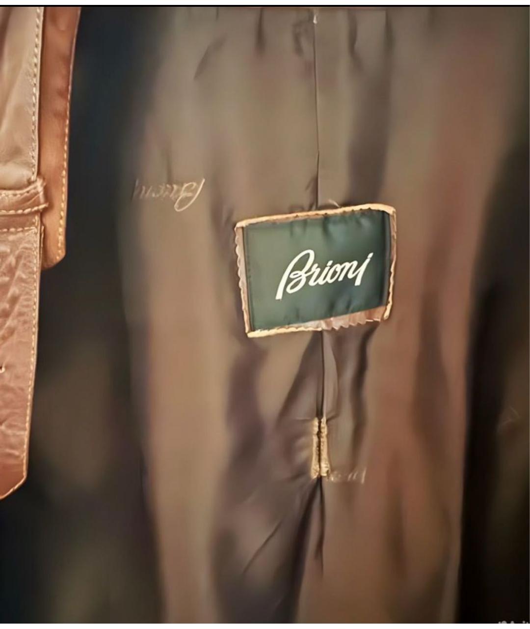 BRIONI Коричневая замшевая куртка, фото 6