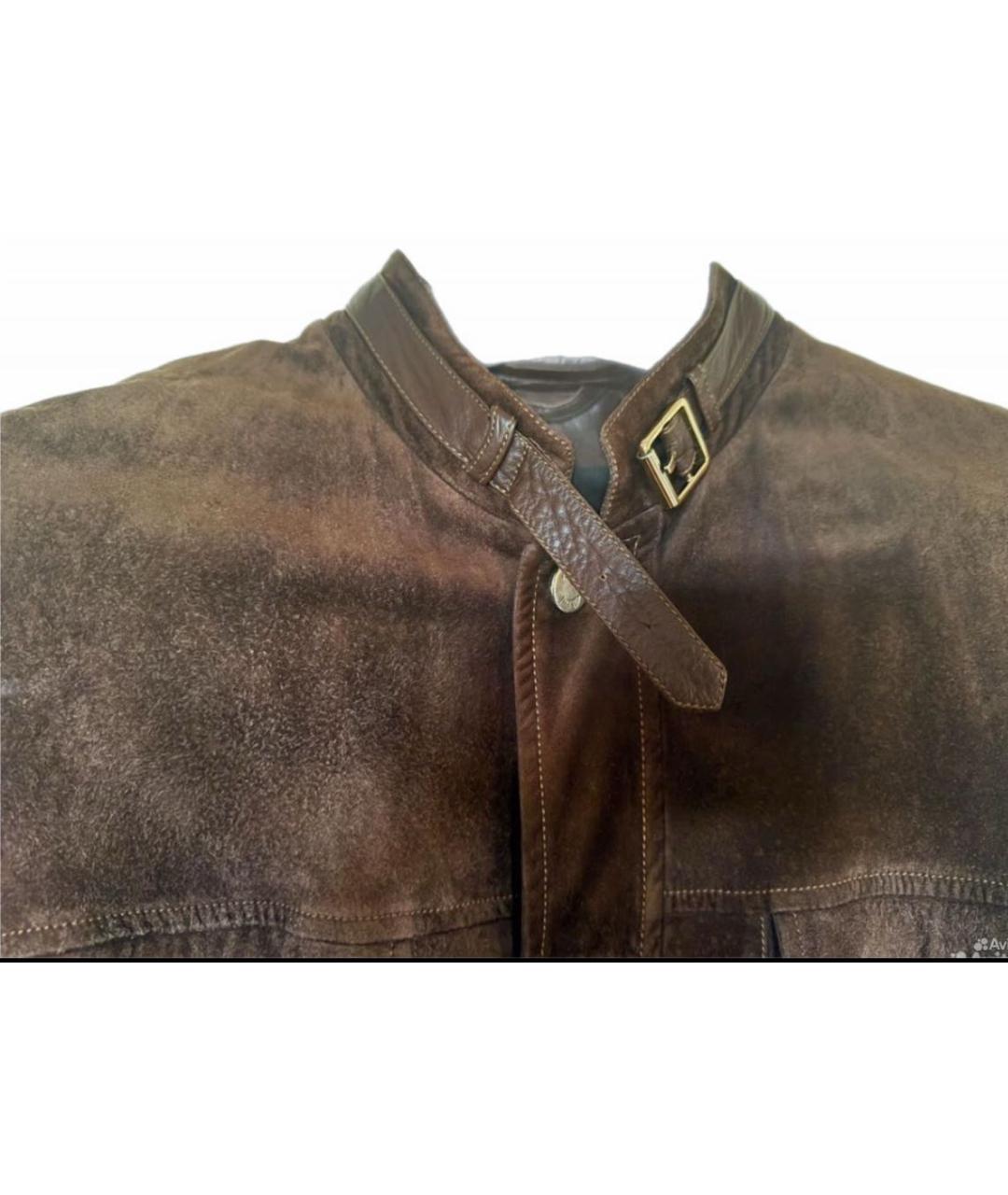 BRIONI Коричневая замшевая куртка, фото 5