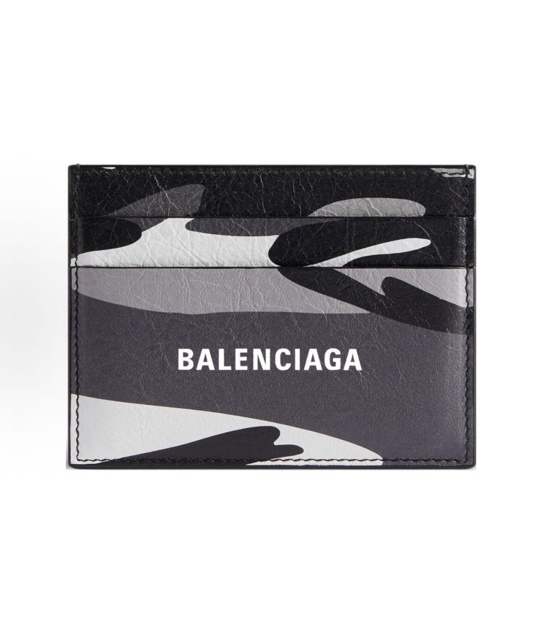 BALENCIAGA Черный кожаный кардхолдер, фото 4