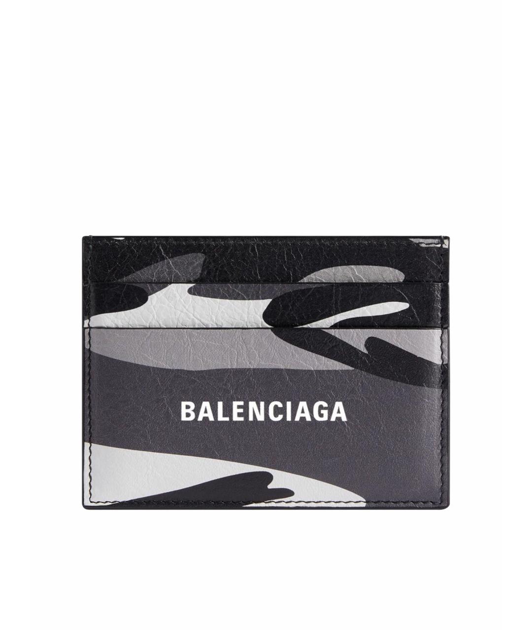 BALENCIAGA Черный кожаный кардхолдер, фото 1