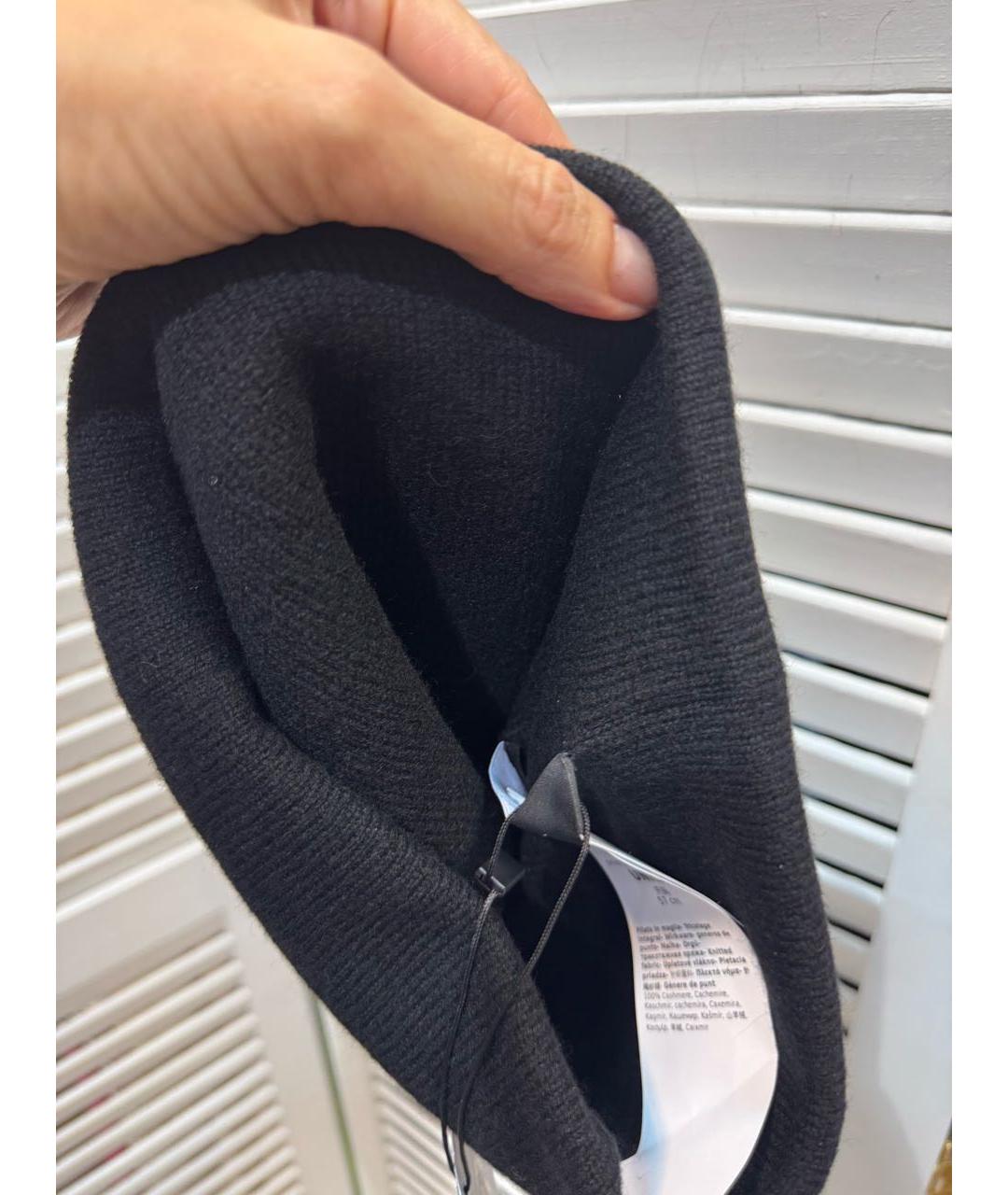 MAX MARA Черная шерстяная шапка, фото 6