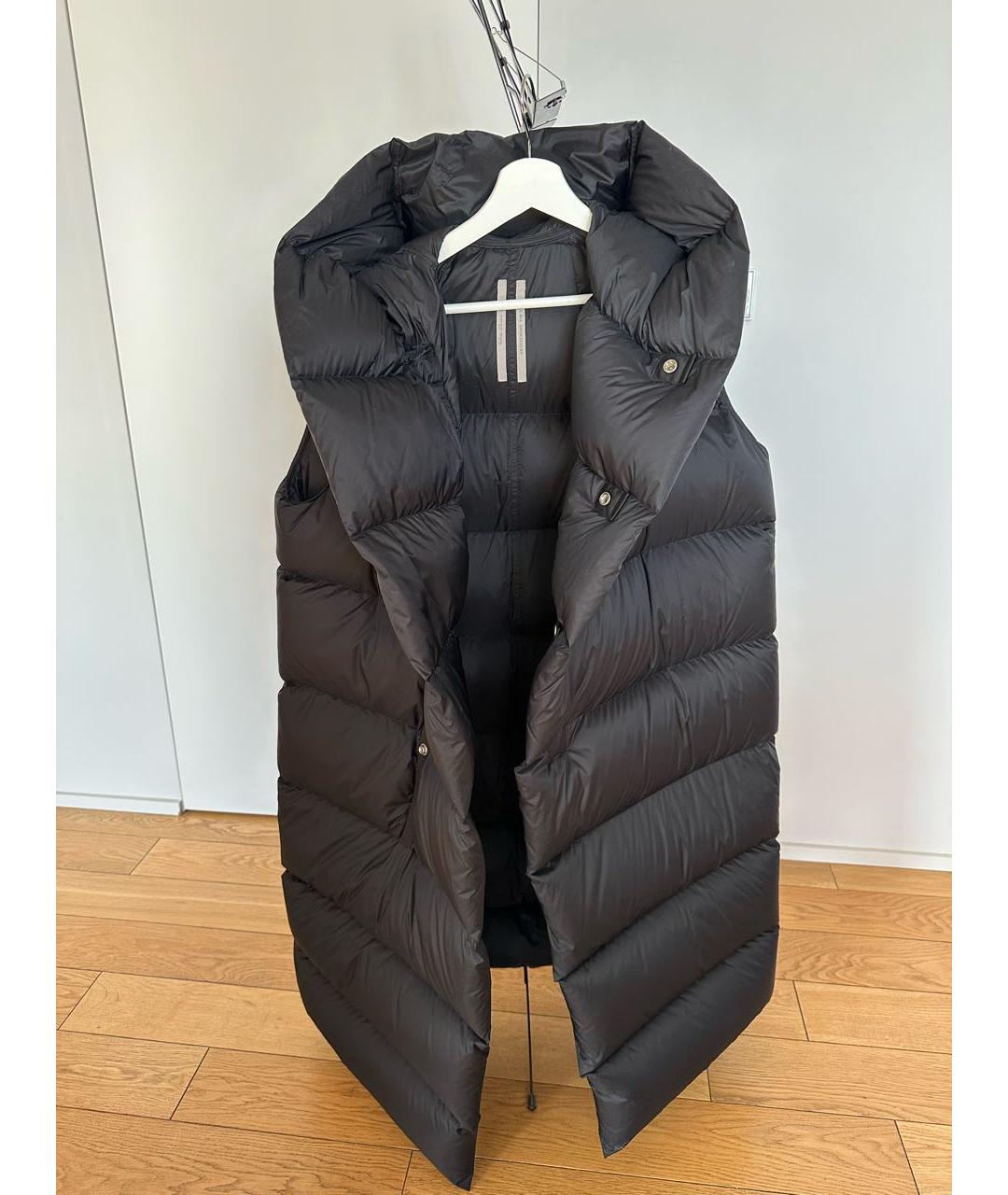 RICK OWENS Черный полиамидовый пуховик, фото 6