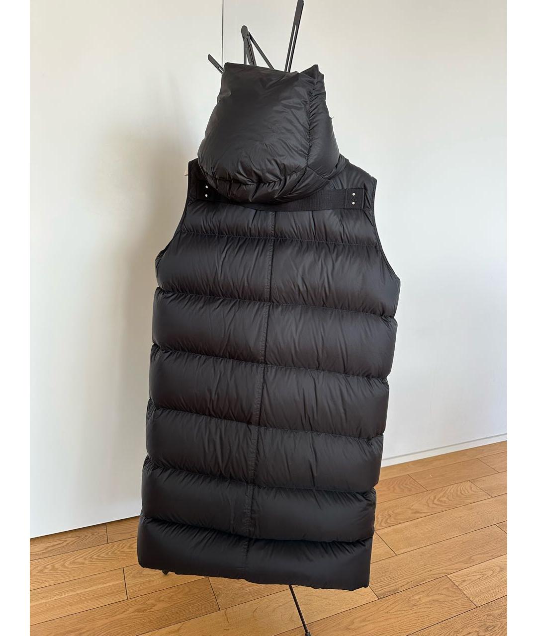 RICK OWENS Черный полиамидовый пуховик, фото 5