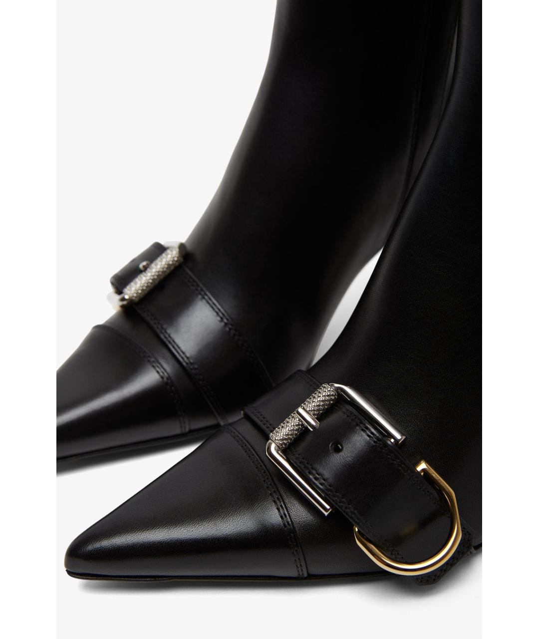 GIVENCHY Черные кожаные сапоги, фото 4