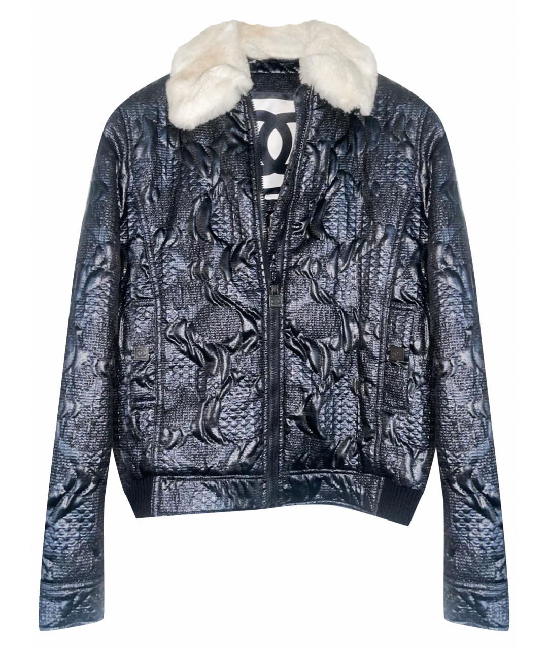 CHANEL Черная полиэстеровая куртка, фото 1