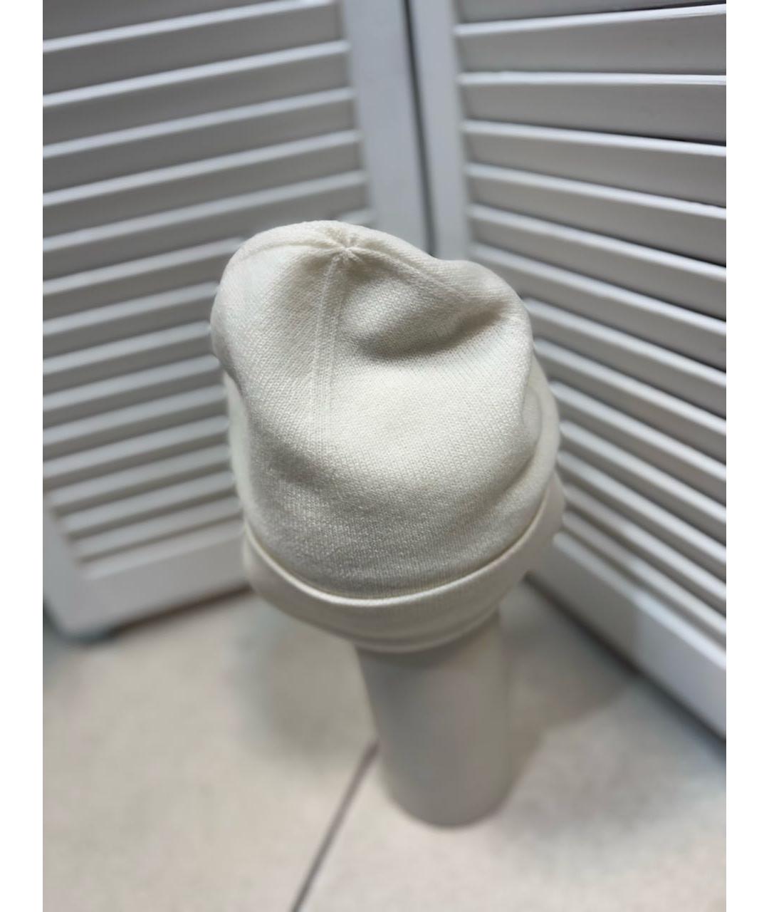 MAX MARA Белая кашемировая шапка, фото 6