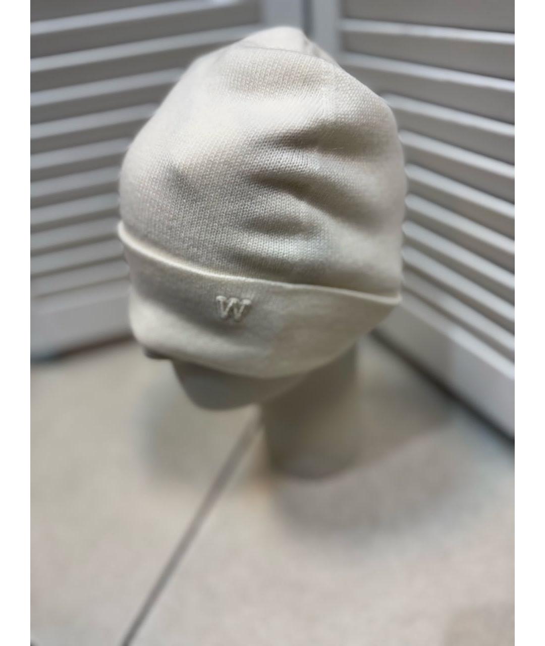 MAX MARA Белая кашемировая шапка, фото 5
