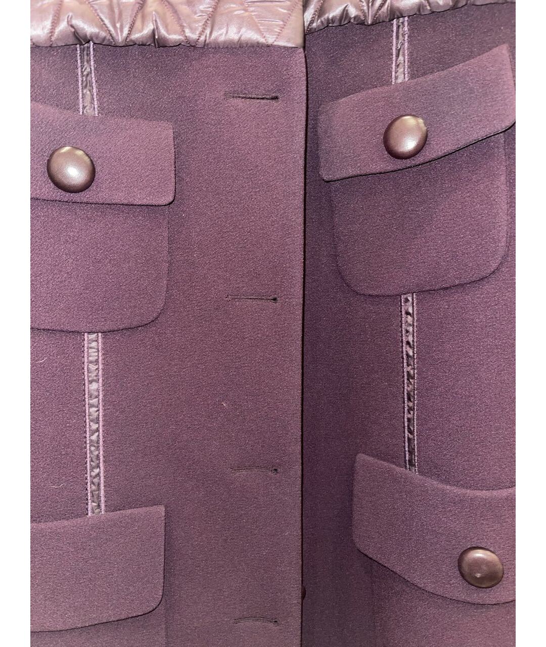 LOUIS VUITTON PRE-OWNED Фиолетовое вискозное пальто, фото 5