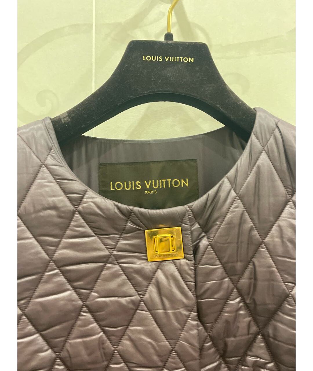 LOUIS VUITTON PRE-OWNED Фиолетовое вискозное пальто, фото 3