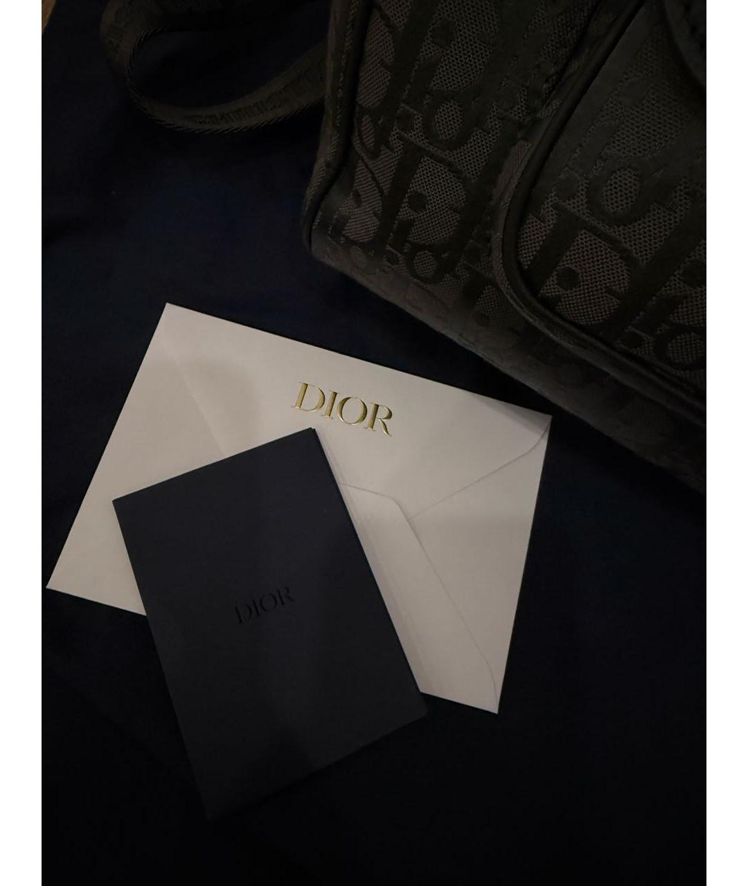 CHRISTIAN DIOR Черный кожаный рюкзак, фото 5