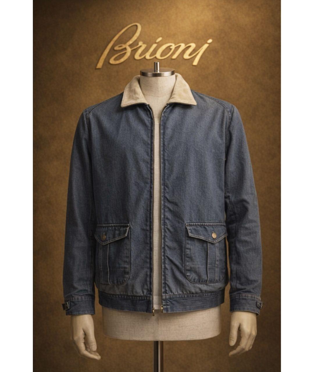 BRIONI Синяя деним куртка, фото 2