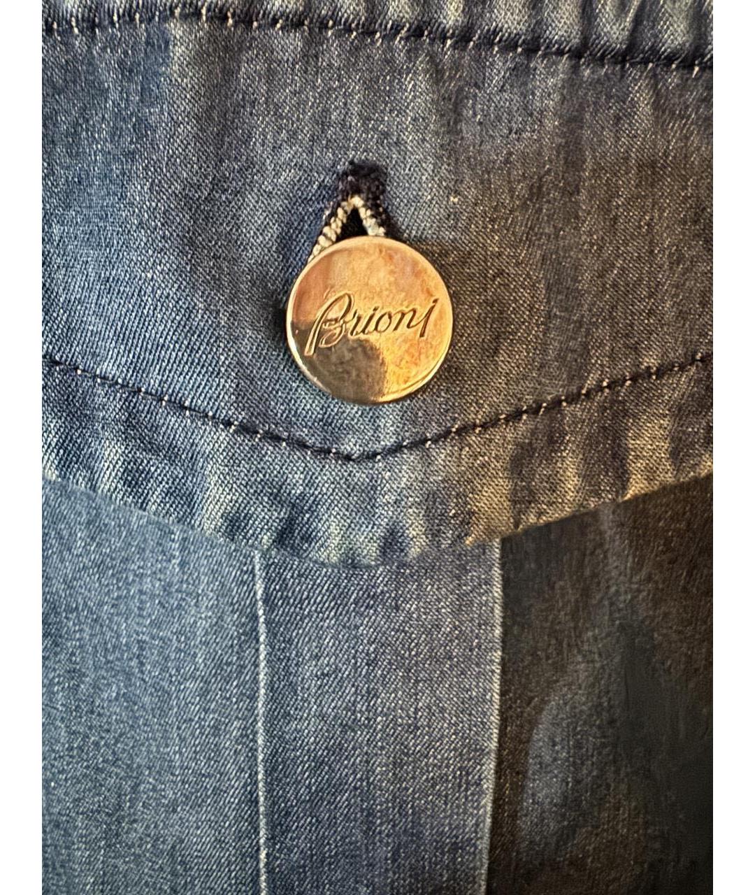 BRIONI Синяя деним куртка, фото 4