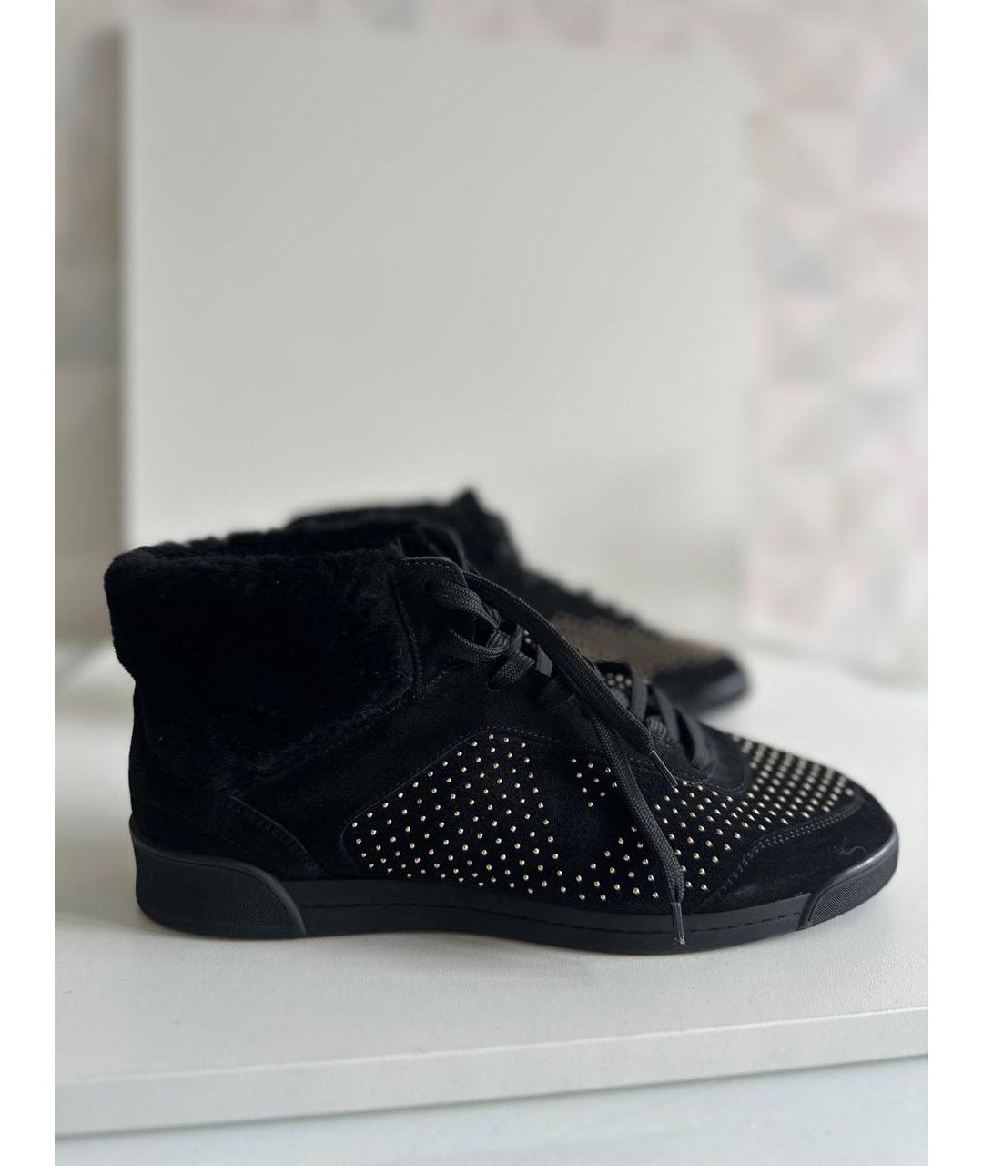 LOUIS VUITTON Черные замшевые ботинки, фото 4