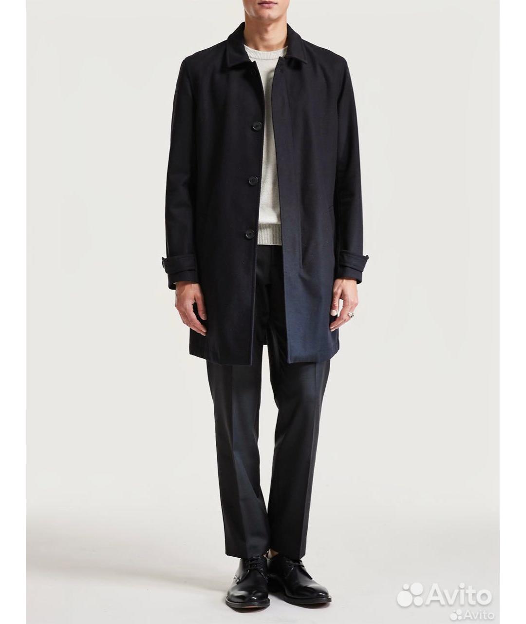 FERU Синее кашемировое пальто, фото 7